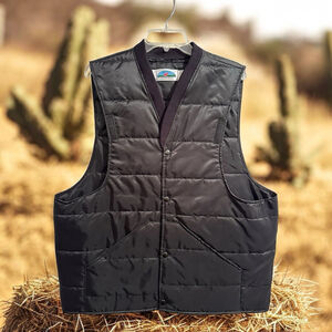 Gary Neese Outdoor World Winter Vest Men’s Large Black Lightweight Deep Pockets